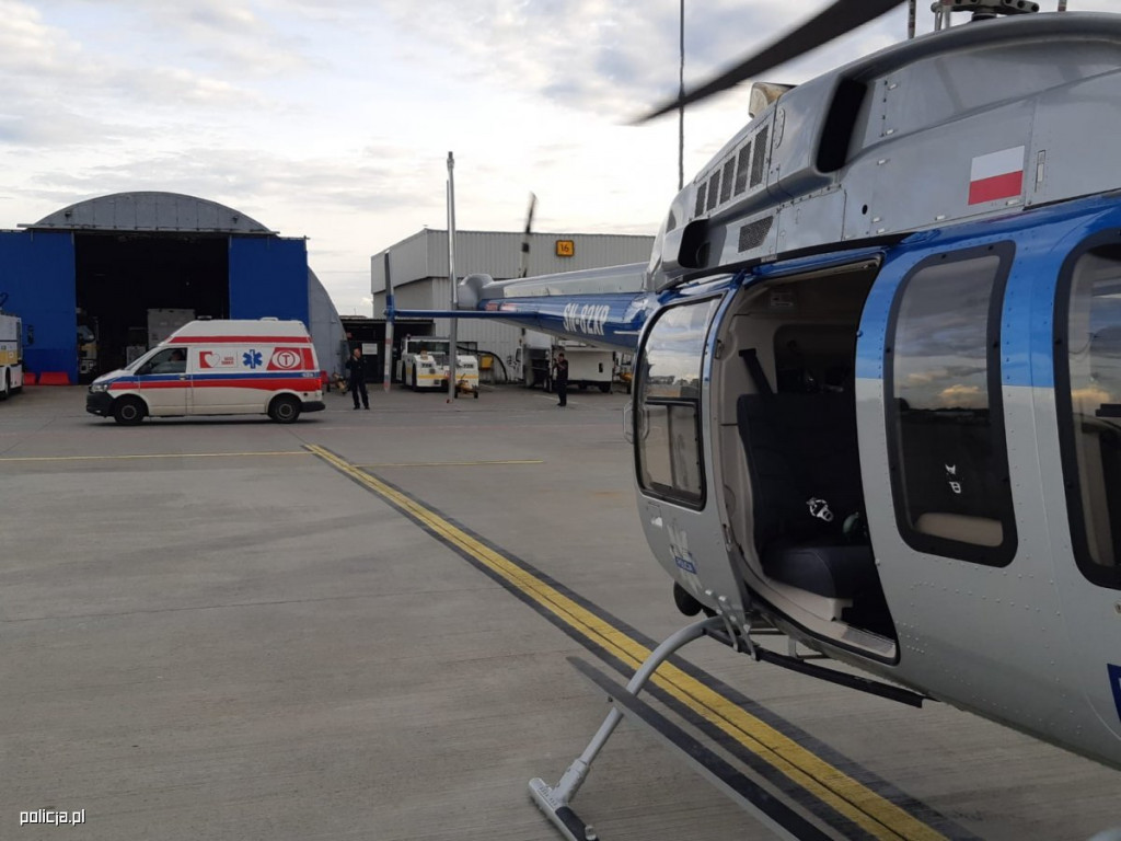 Policyjna akcja na lotnisku w Pyrzowicach