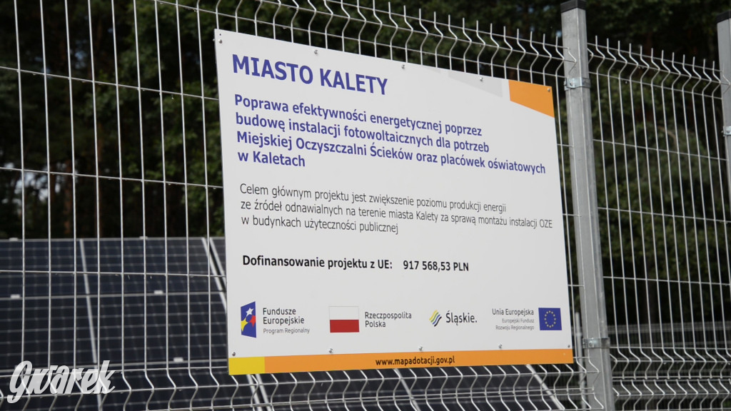 Kalety. Oczyszczalnia ścieków zasilana zieloną energią
