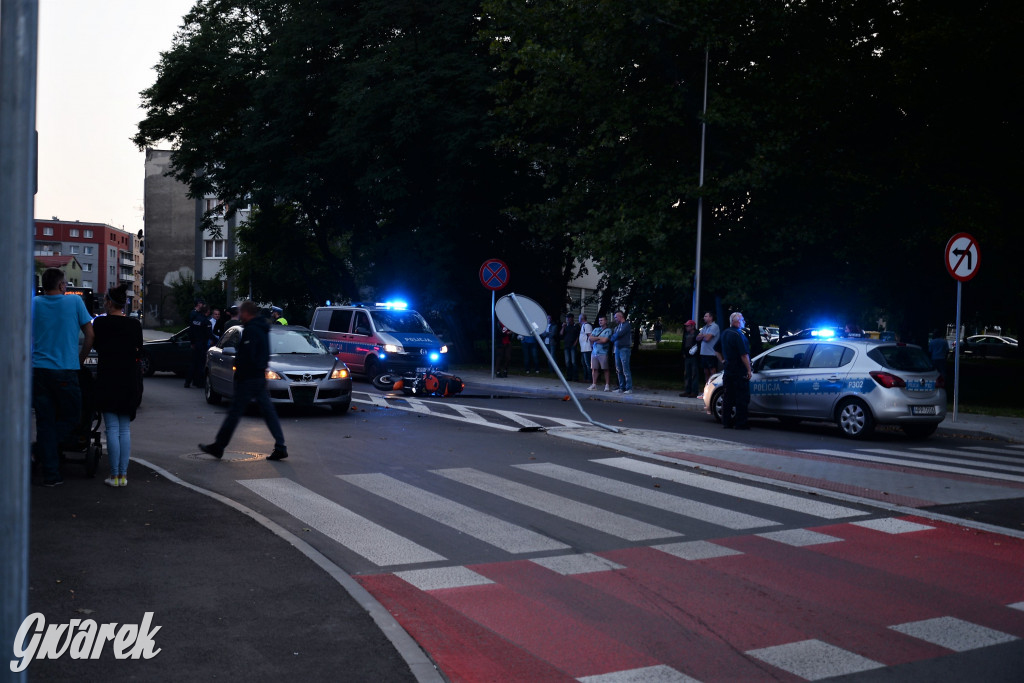 Tarnowskie Góry. Wypadek motocyklisty