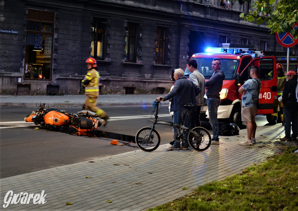 Tarnowskie Góry. Wypadek motocyklisty