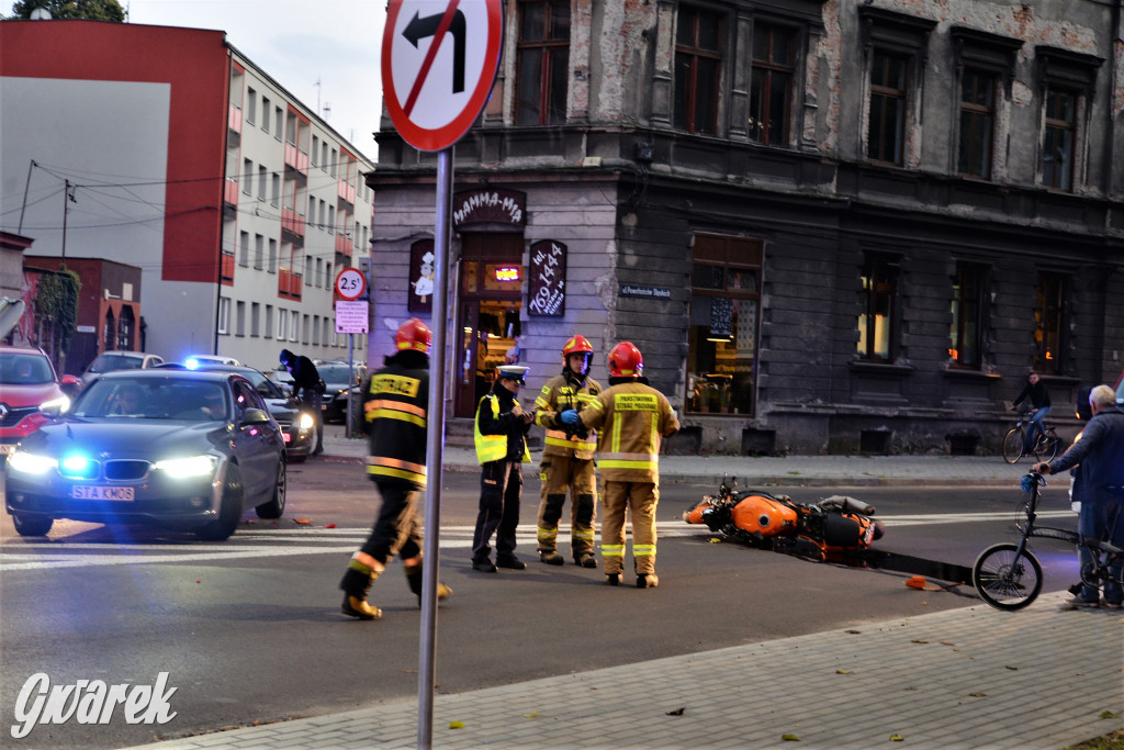 Tarnowskie Góry. Wypadek motocyklisty
