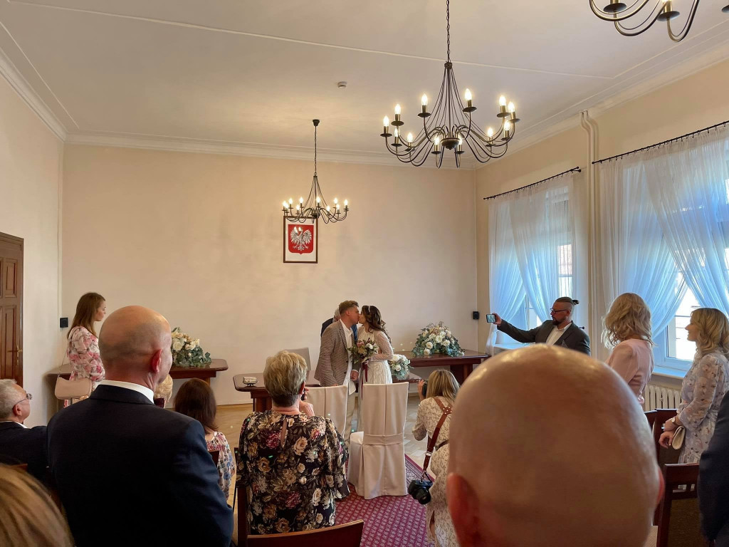 Ślub radnego. Robert Mrozek i jego żona Magdalena