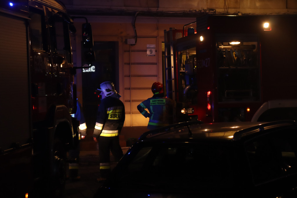 Pożar kamienicy przy ul. Piastowskiej