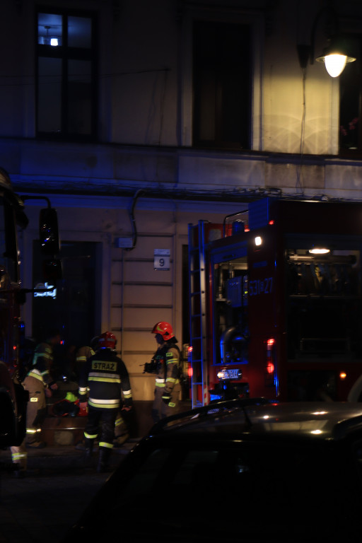 Pożar kamienicy przy ul. Piastowskiej