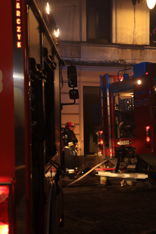 Pożar kamienicy przy ul. Piastowskiej