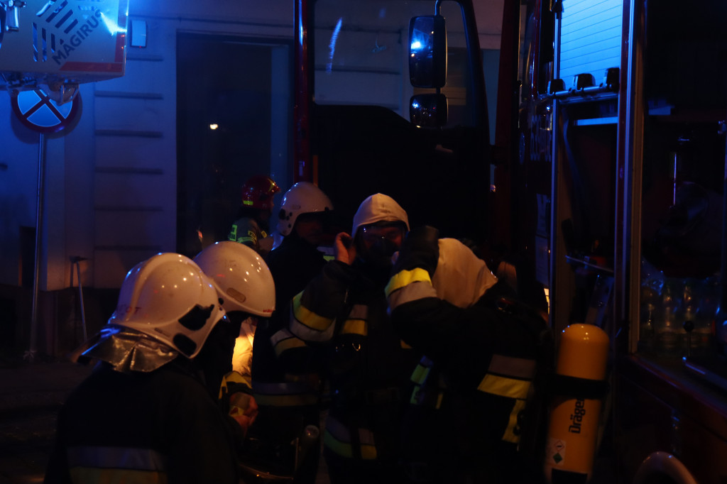 Pożar kamienicy przy ul. Piastowskiej