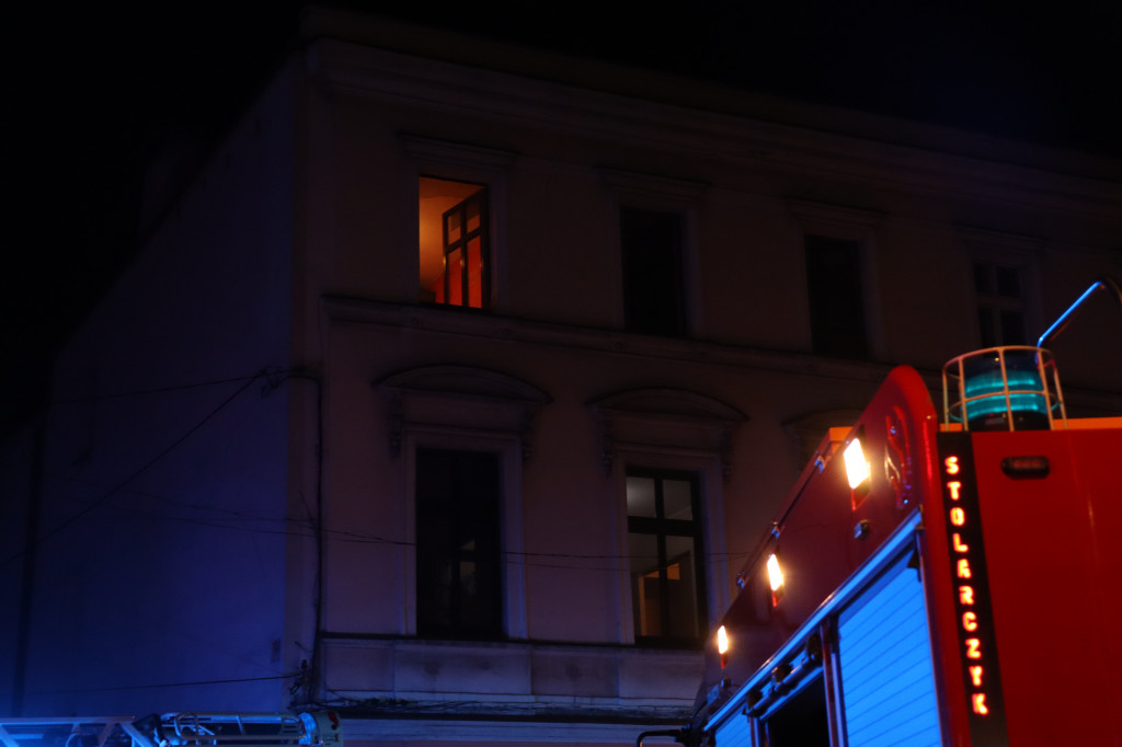 Pożar kamienicy przy ul. Piastowskiej