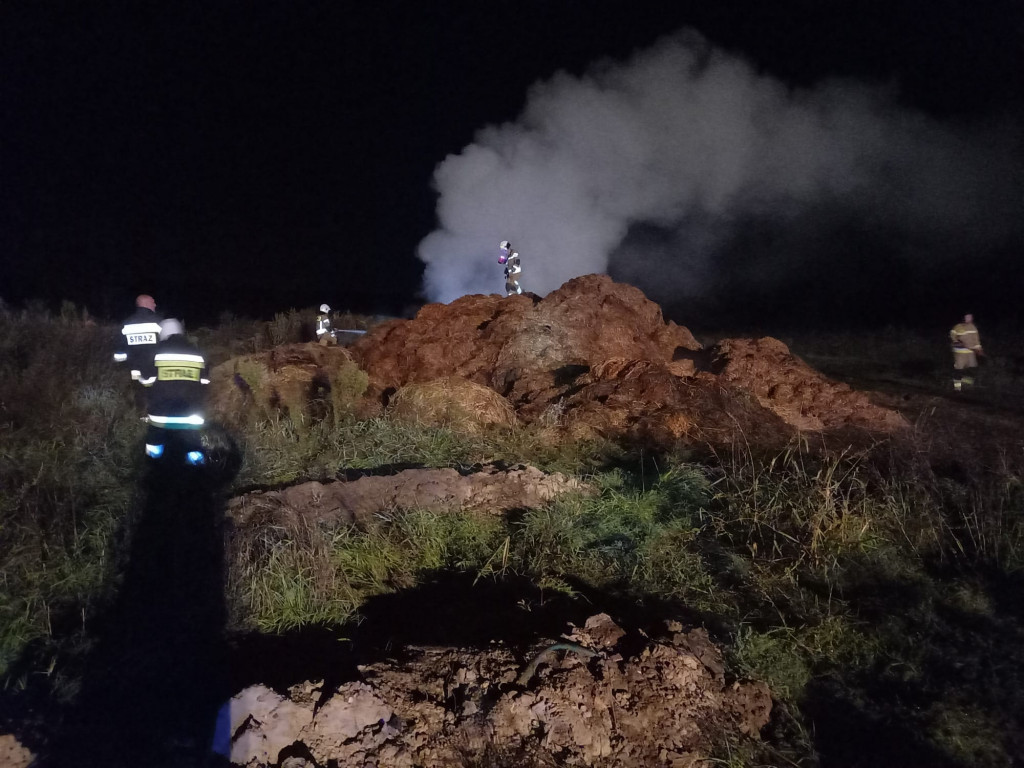 Pożar słomy przy stadninie. Akcja trwała 8 godzin