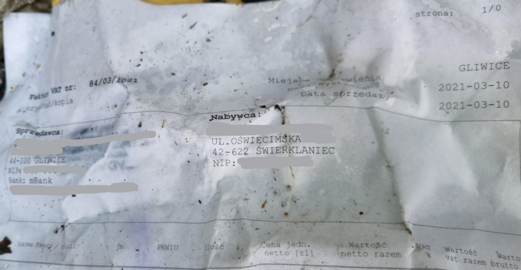 Zalew Nakło-Chechło. Wywieźli śmieci, zostawili dokumenty