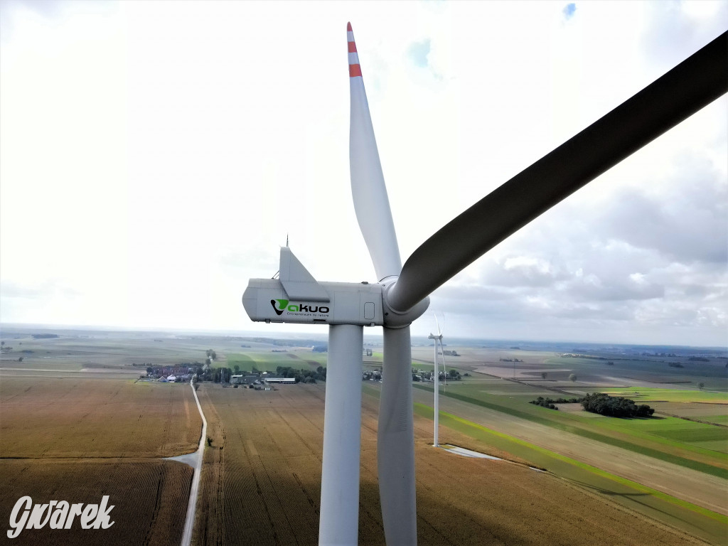 Tarnowskie Góry i wiatraki na horyzoncie