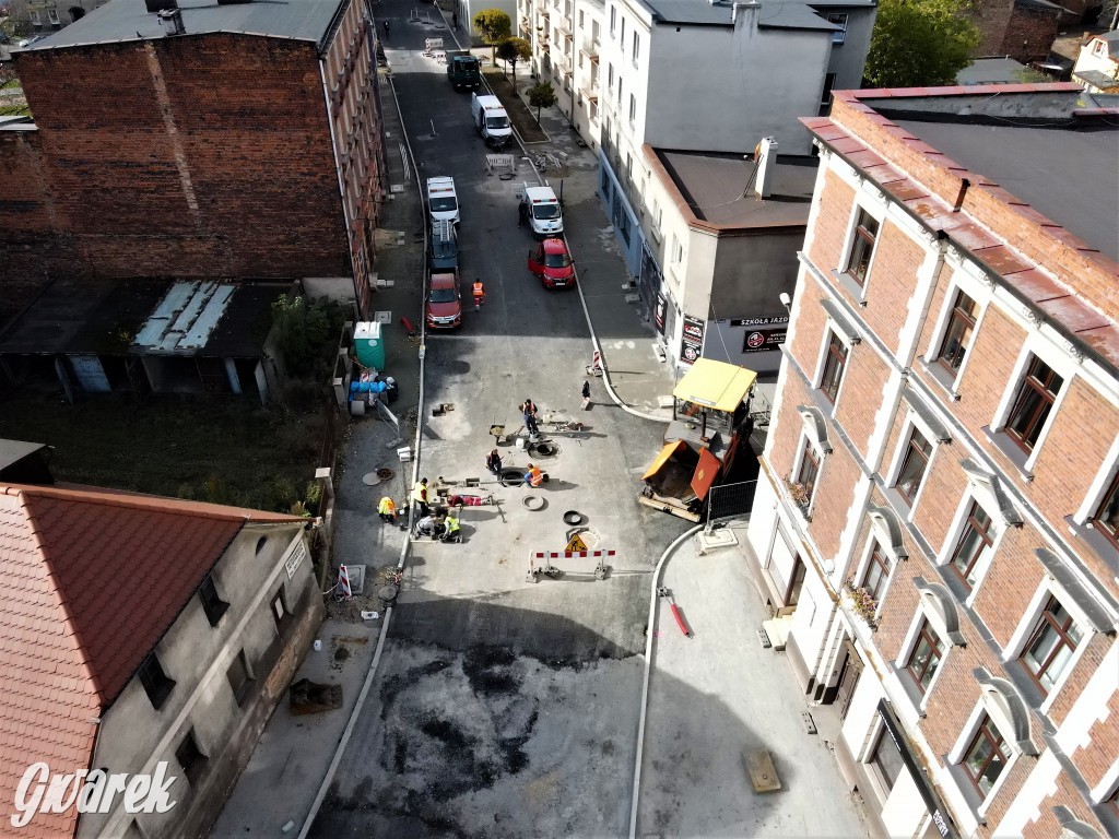 Tarnowskie Góry, Sobieskiego. Taki tutaj postęp robót