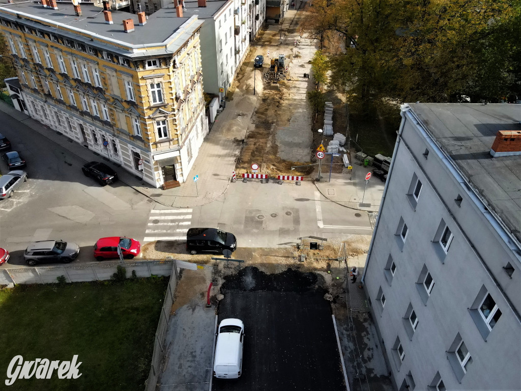 Tarnowskie Góry, Sobieskiego. Taki tutaj postęp robót