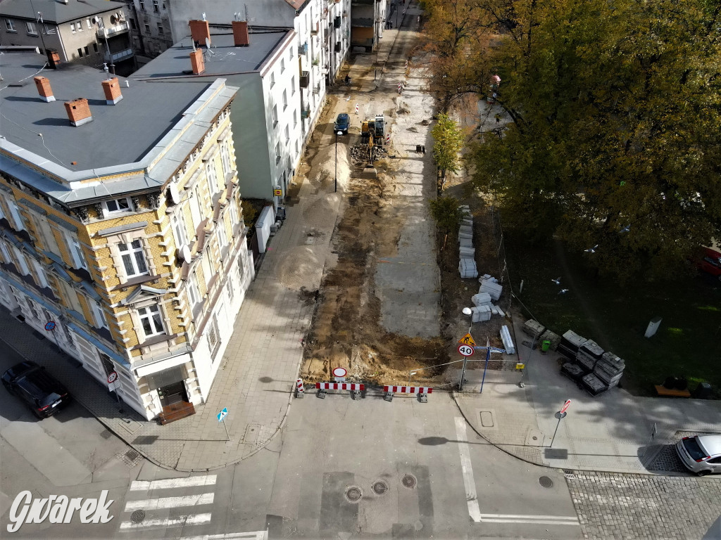 Tarnowskie Góry, Sobieskiego. Taki tutaj postęp robót
