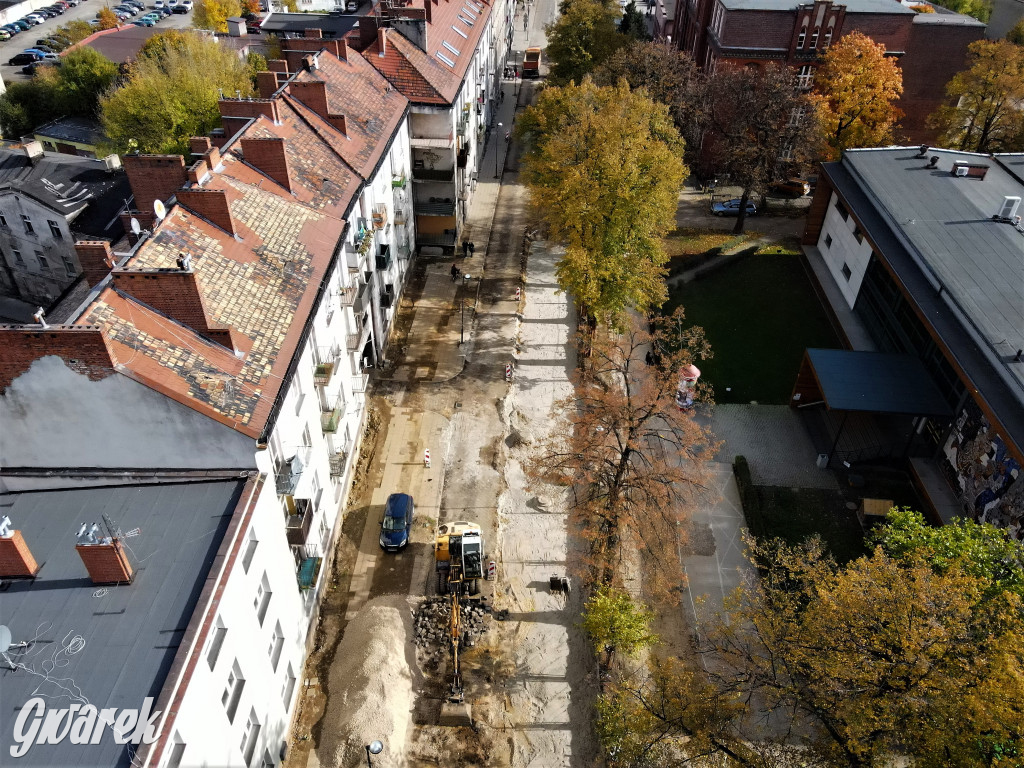 Tarnowskie Góry, Sobieskiego. Taki tutaj postęp robót