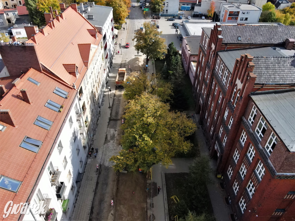 Tarnowskie Góry, Sobieskiego. Taki tutaj postęp robót