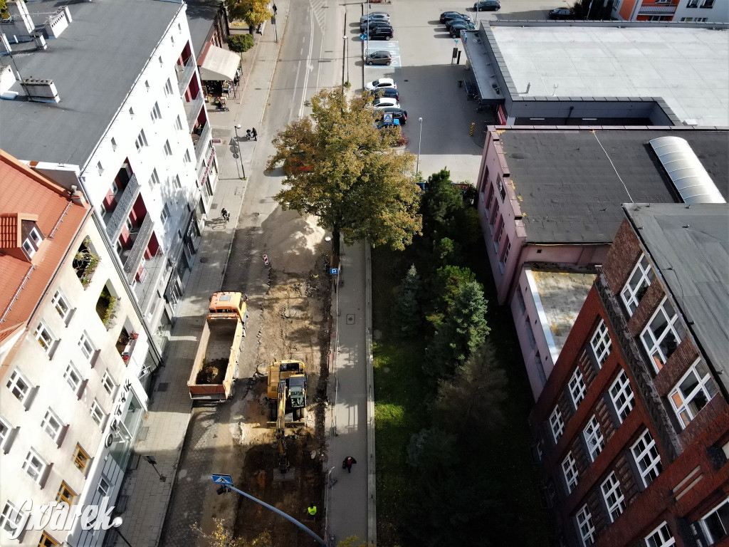 Tarnowskie Góry, Sobieskiego. Taki tutaj postęp robót