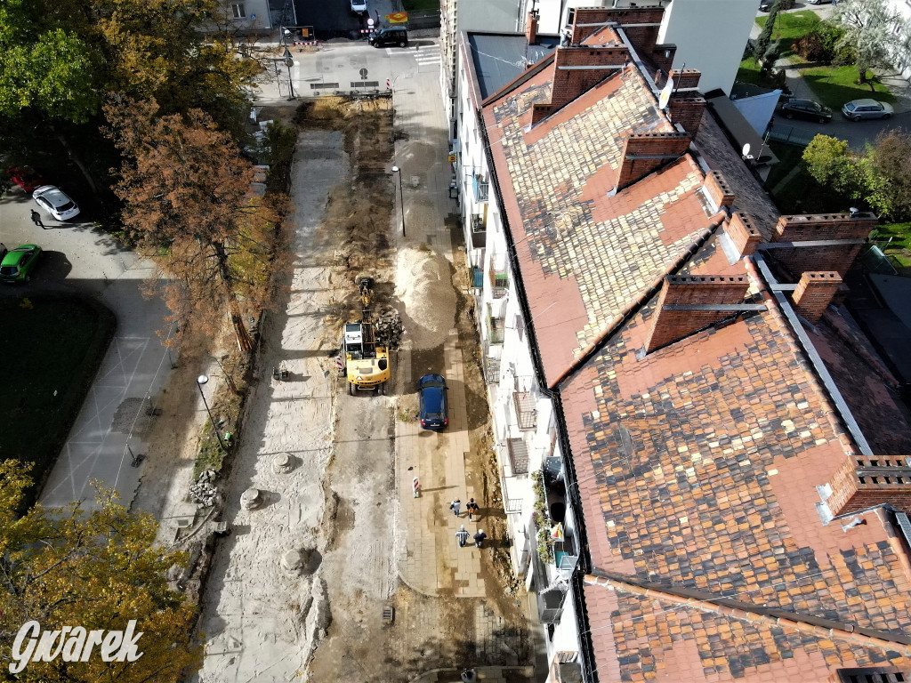 Tarnowskie Góry, Sobieskiego. Taki tutaj postęp robót