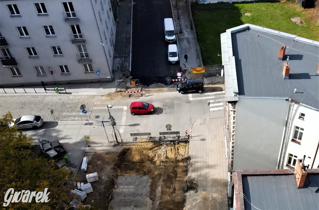 Tarnowskie Góry, Sobieskiego. Taki tutaj postęp robót