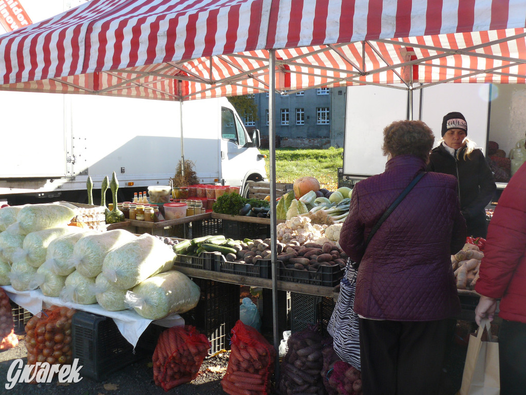 Tarnowskie Góry, targowisko. Po ile znicze?