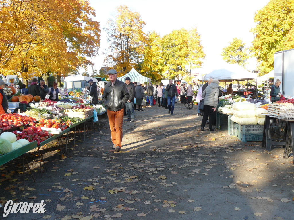 Tarnowskie Góry, targowisko. Po ile znicze?
