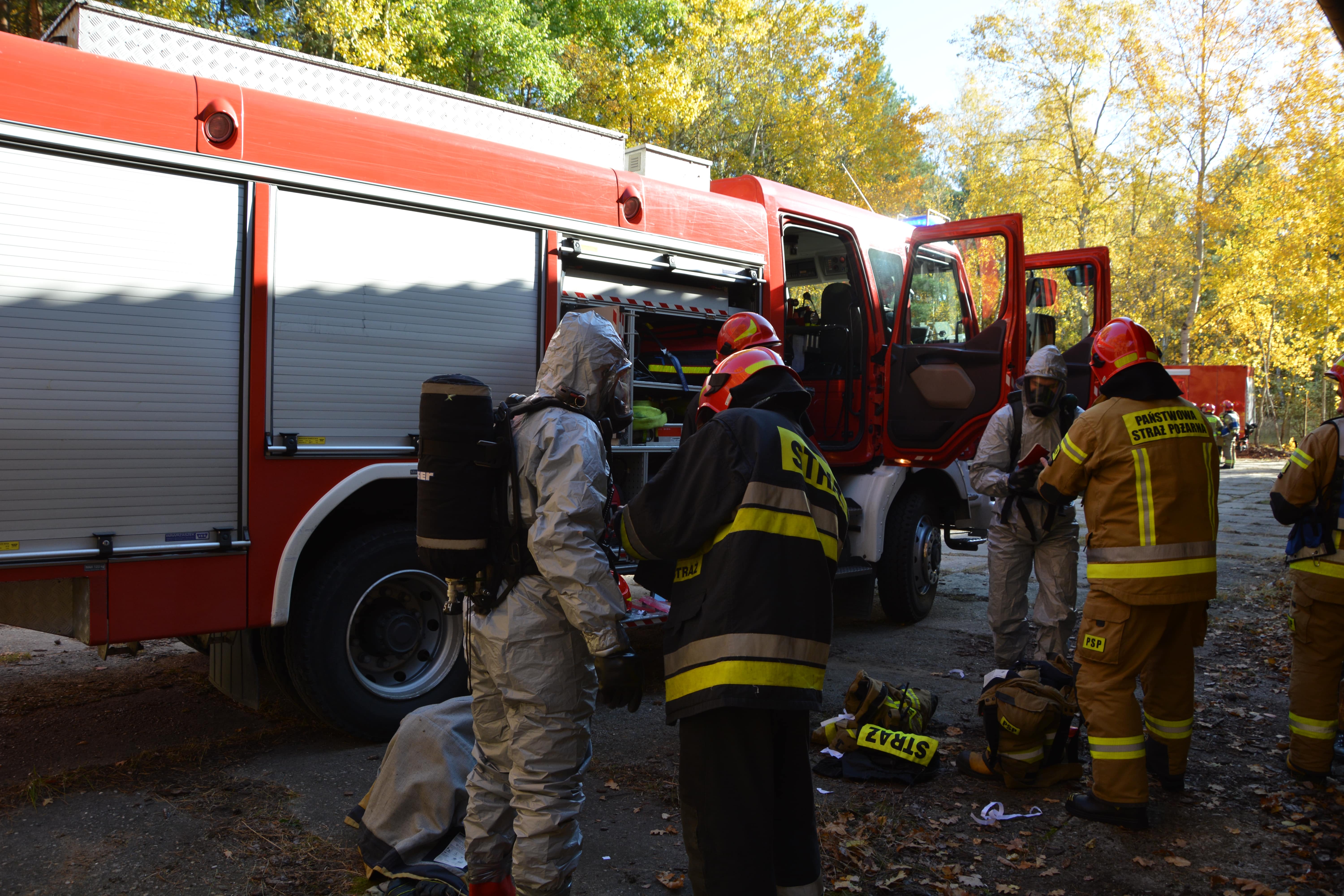 Strażacy ćwiczyli w Nitroergu