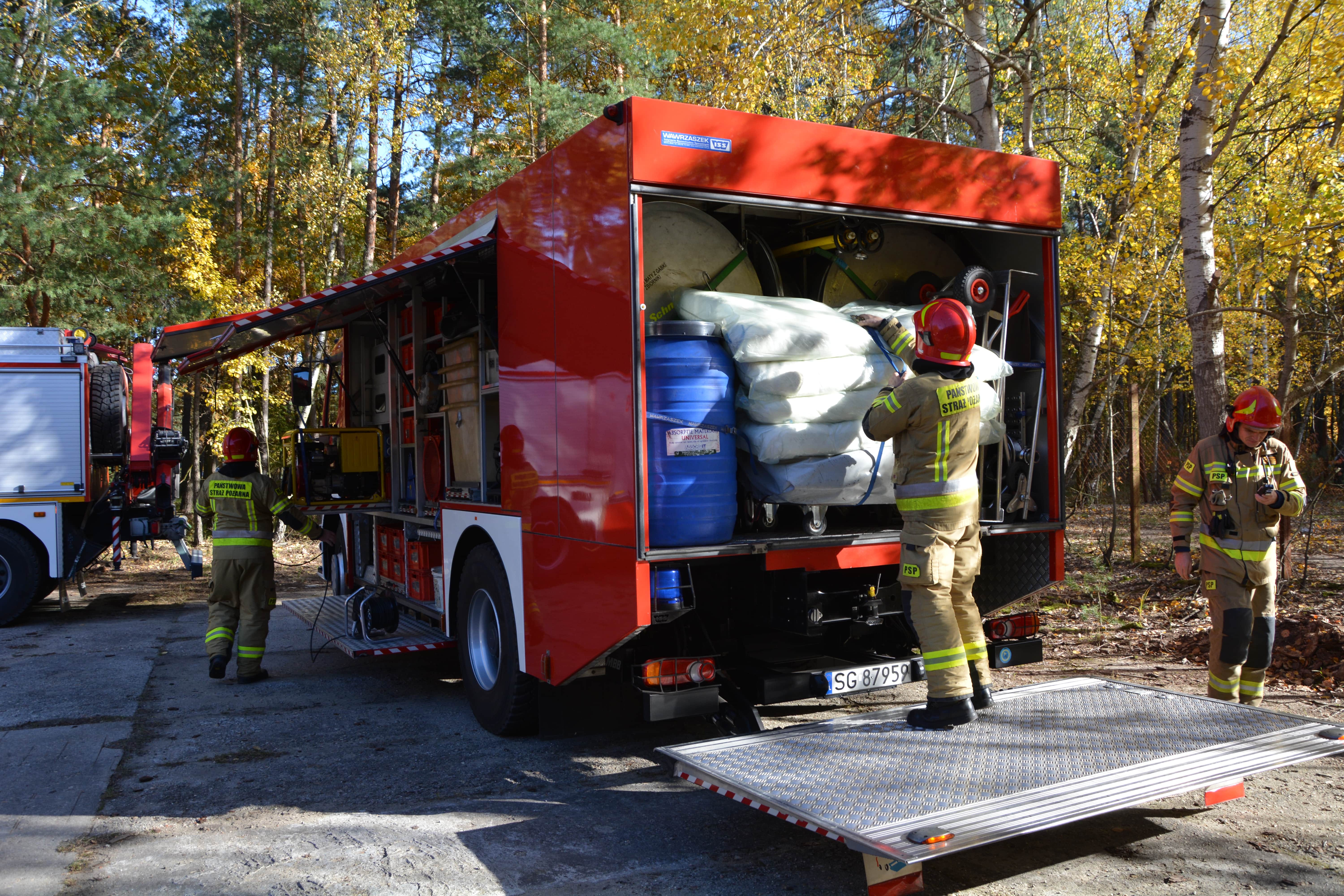 Strażacy ćwiczyli w Nitroergu