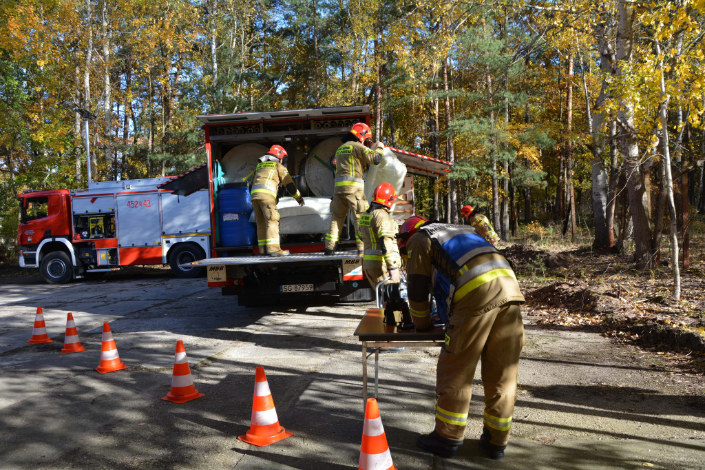 Strażacy ćwiczyli w Nitroergu