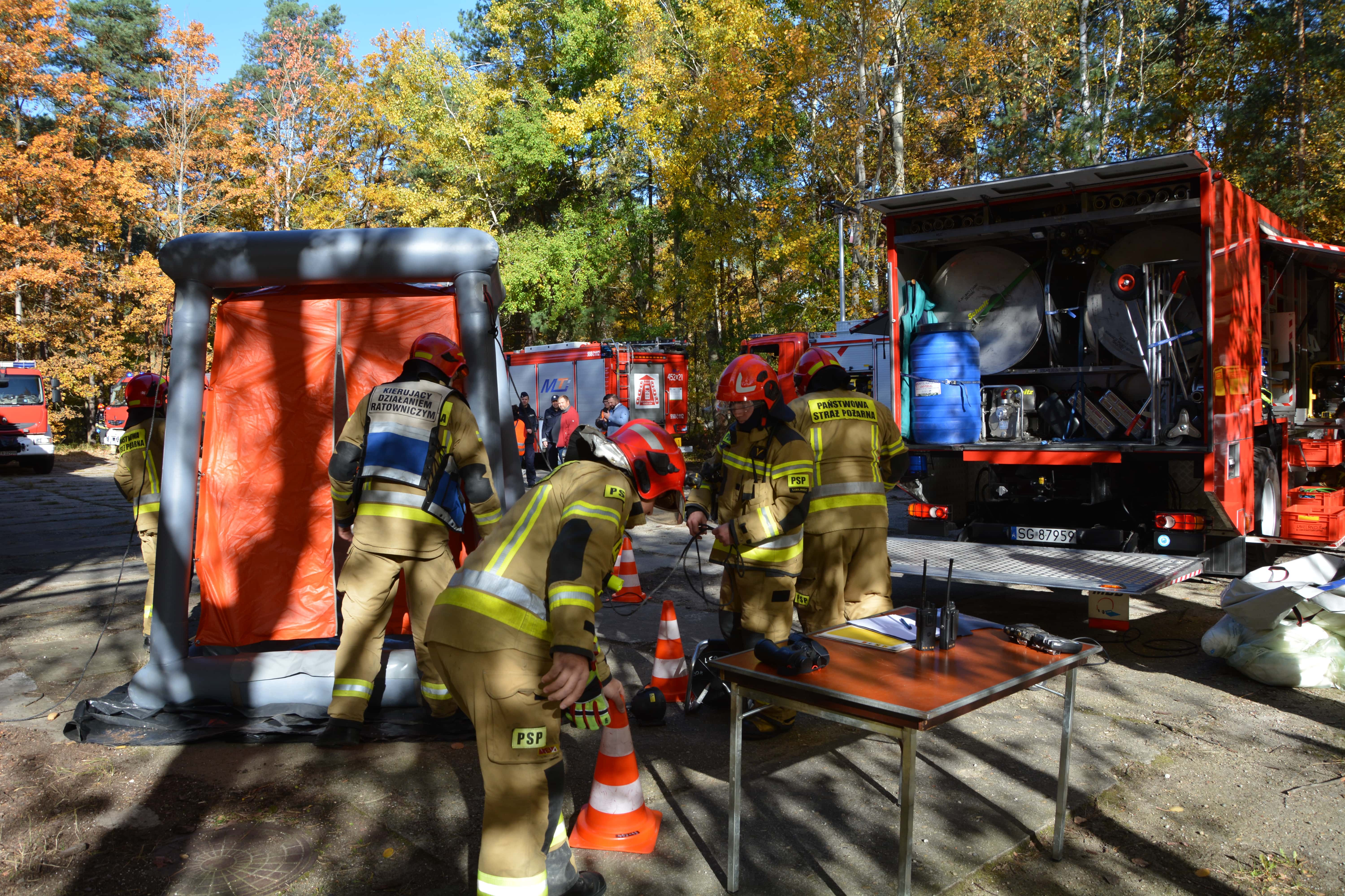 Strażacy ćwiczyli w Nitroergu