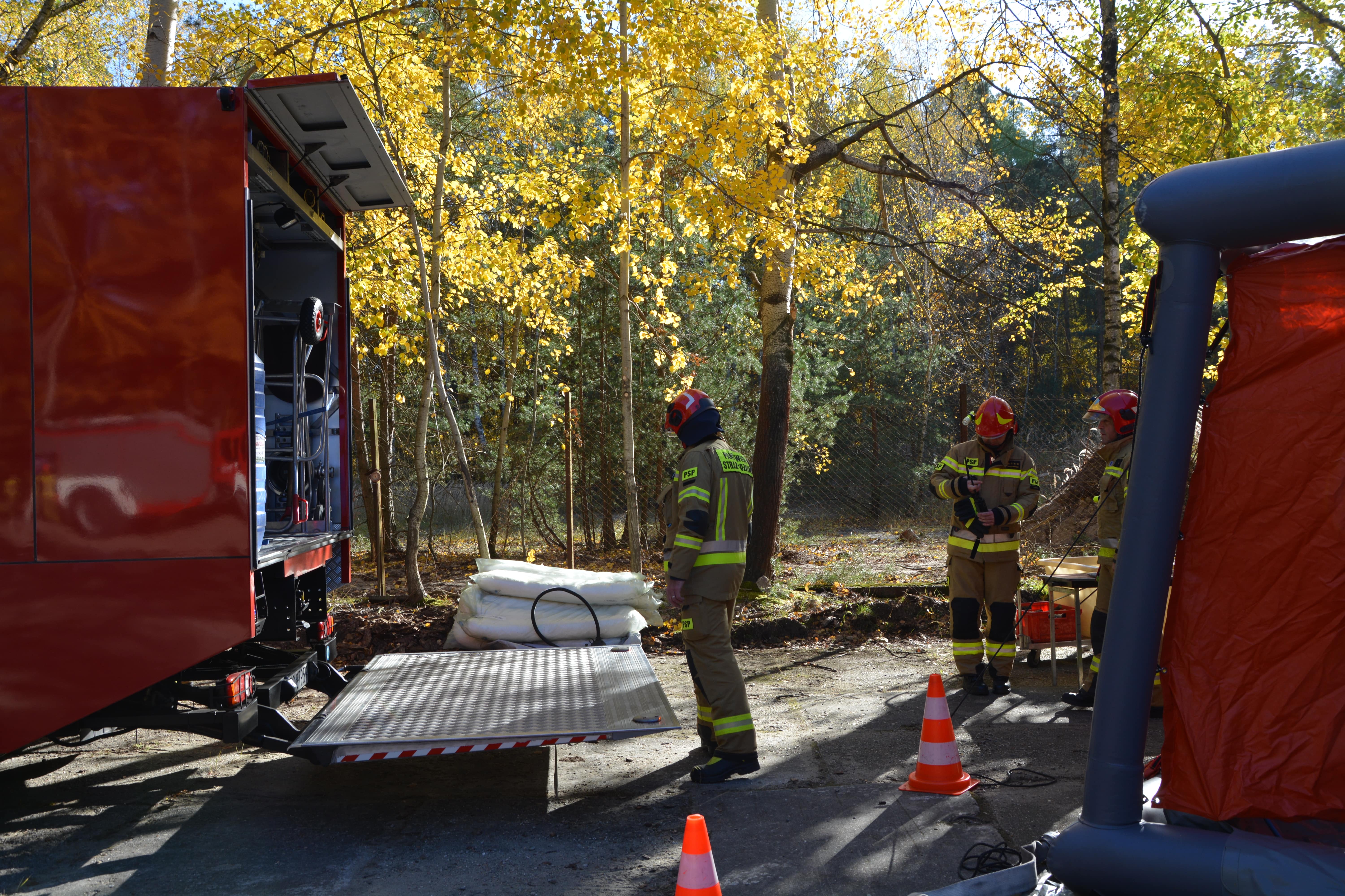 Strażacy ćwiczyli w Nitroergu