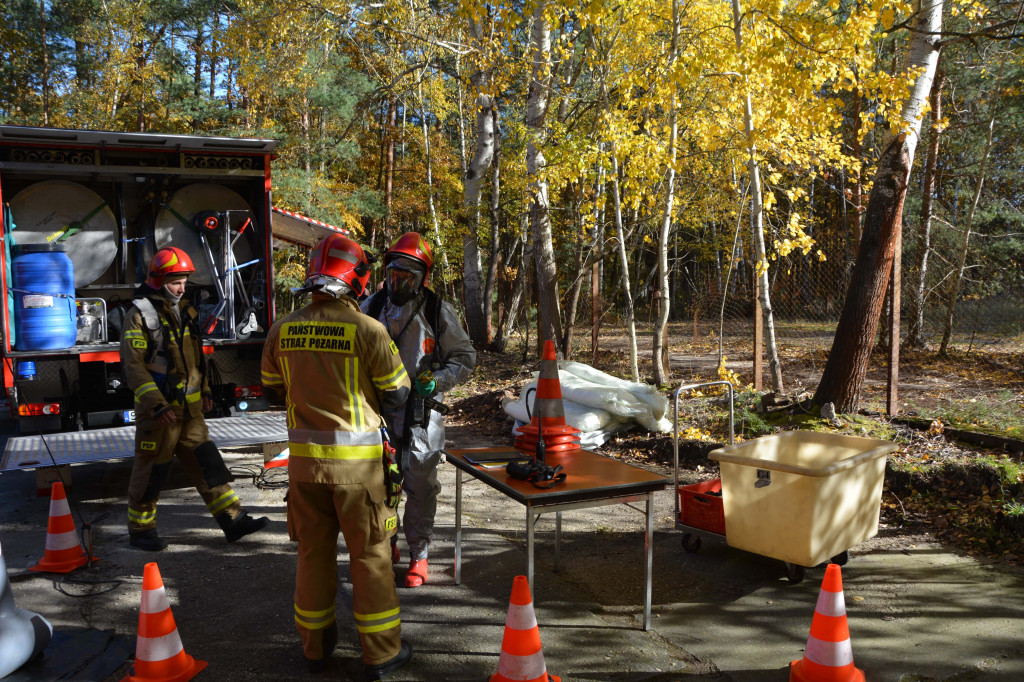 Strażacy ćwiczyli w Nitroergu