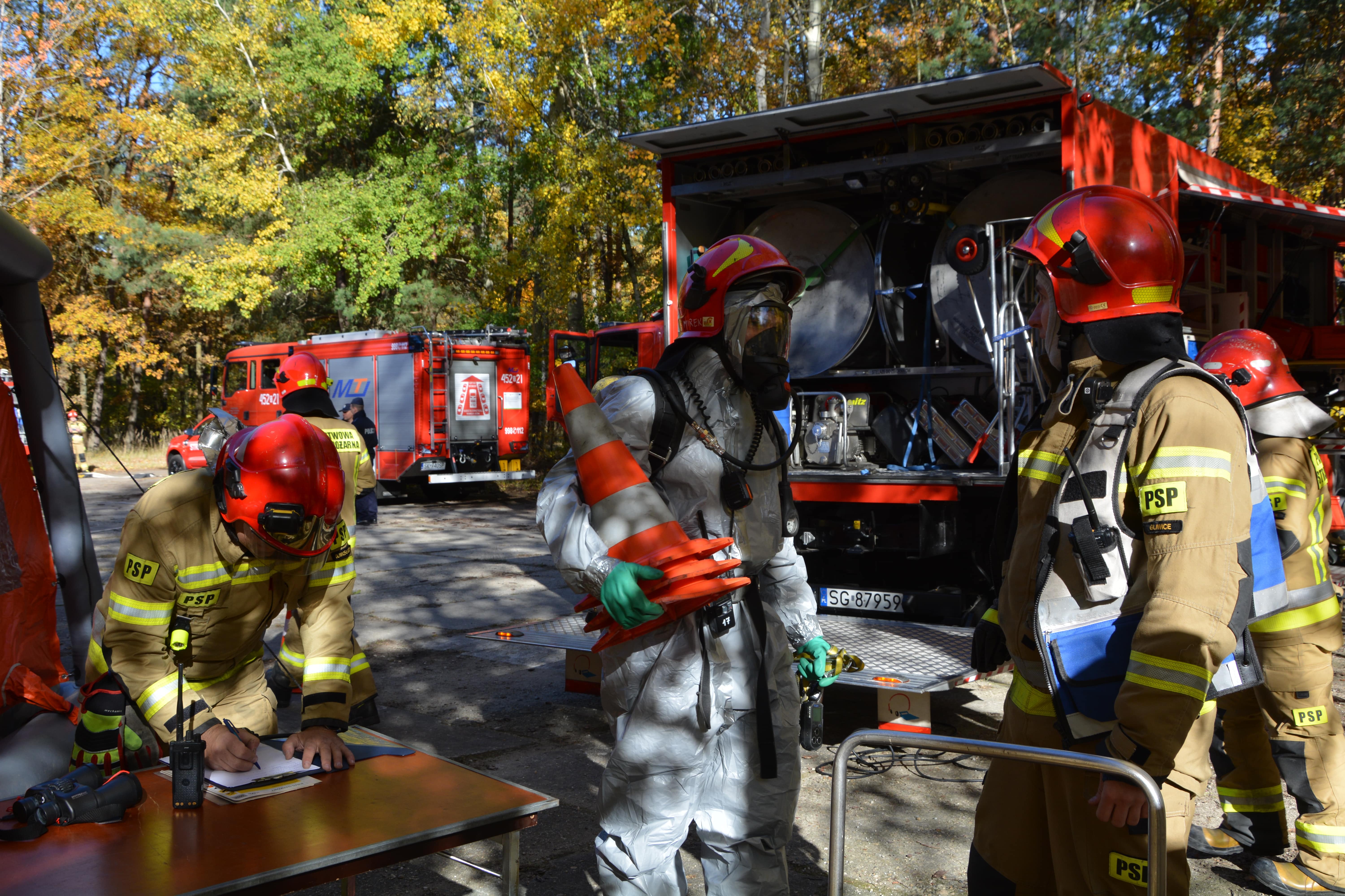 Strażacy ćwiczyli w Nitroergu