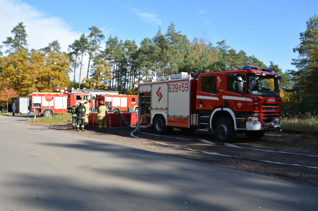 Strażacy ćwiczyli w Nitroergu