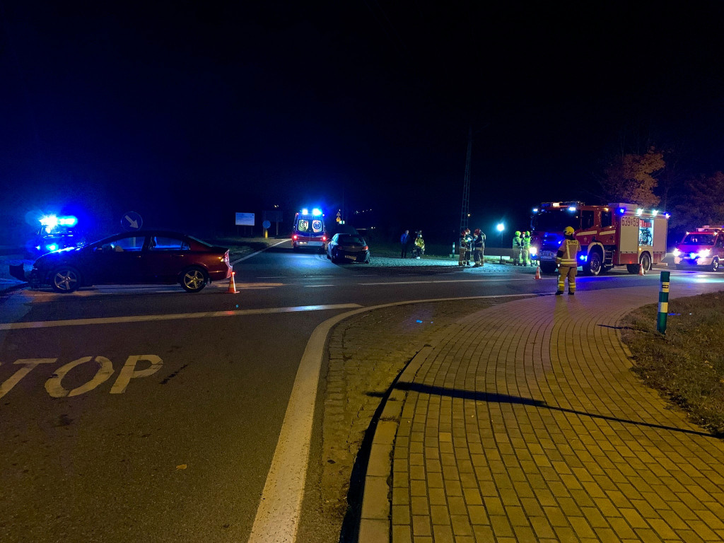 Wypadek w Celinach, kolizja na A1 przy lotnisku
