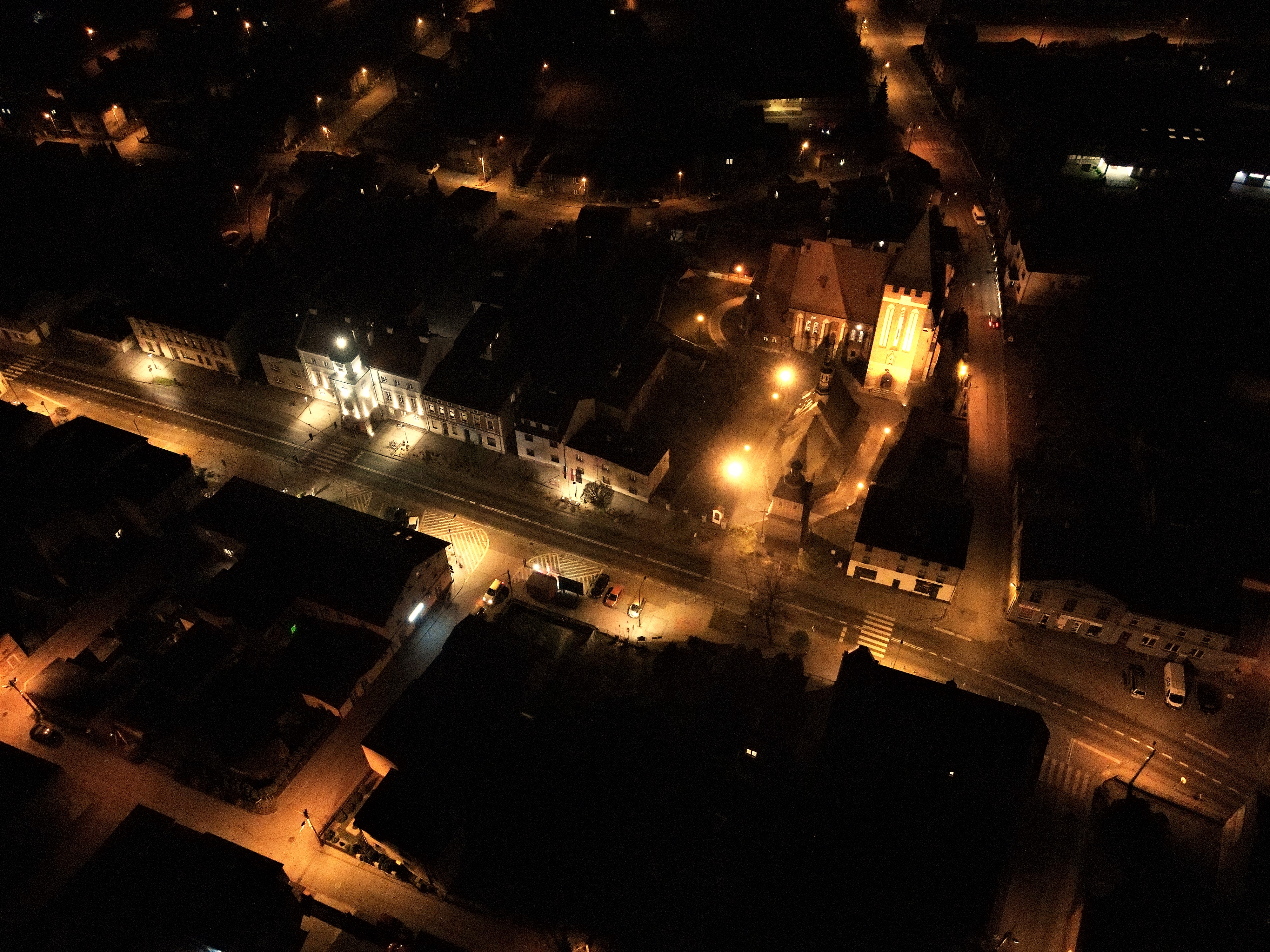 Miasteczko Śląskie. Takie tu widoki wieczorem