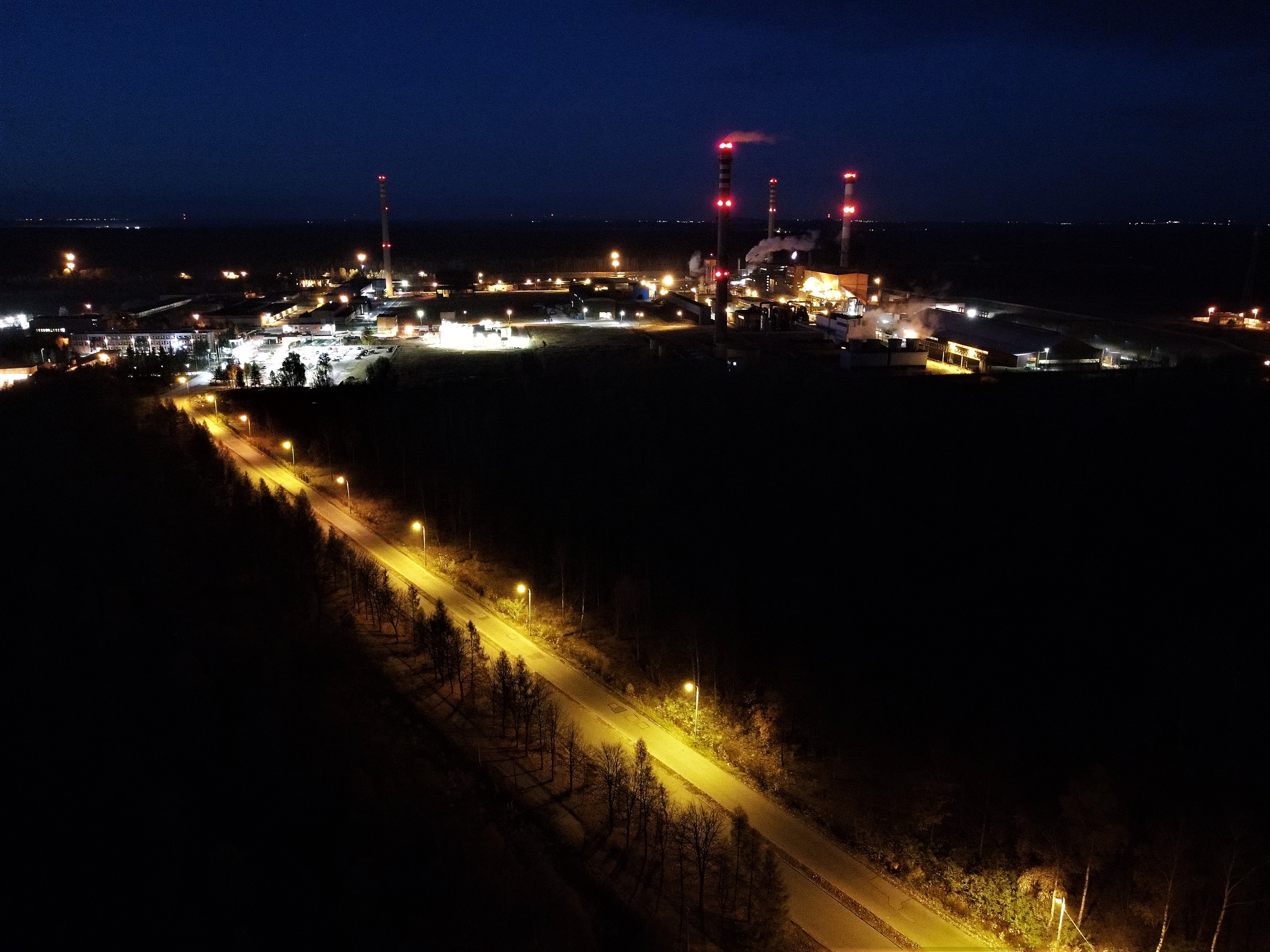 Miasteczko Śląskie. Takie tu widoki wieczorem