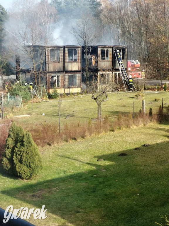 Tarnowskie Góry. Spłonęło 9 kontenerów