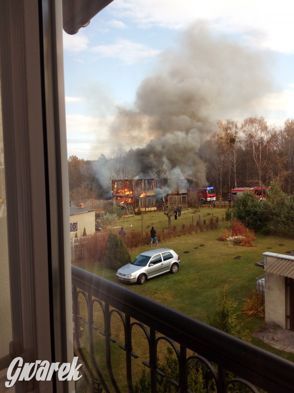 Tarnowskie Góry. Spłonęło 9 kontenerów