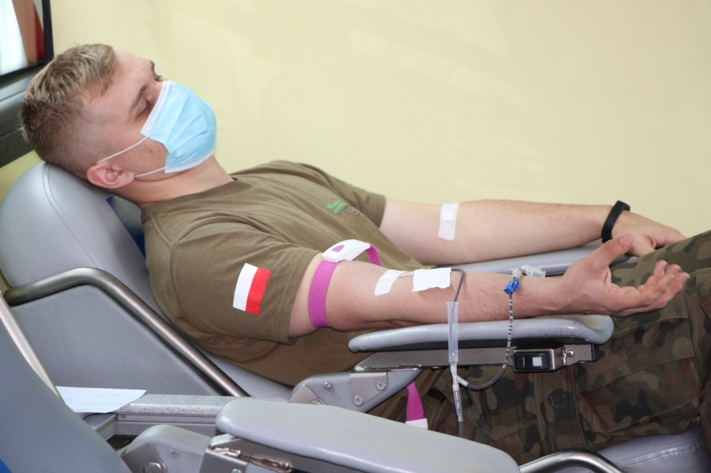 Akcja w koszarach. Oddali krew