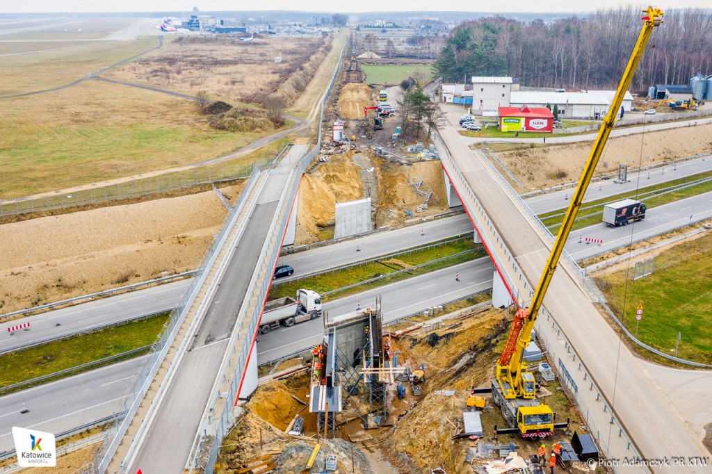 Katowice Airport. Odbudowa linii kolejowej