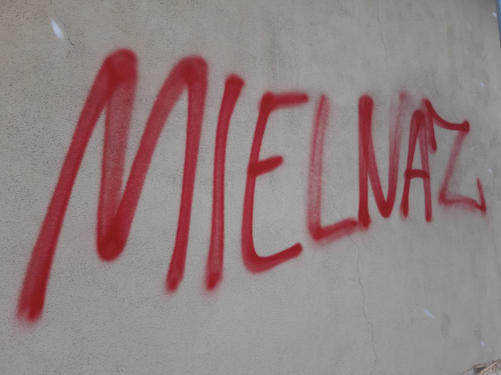 Wandal w centrum Tarnowskich Gór