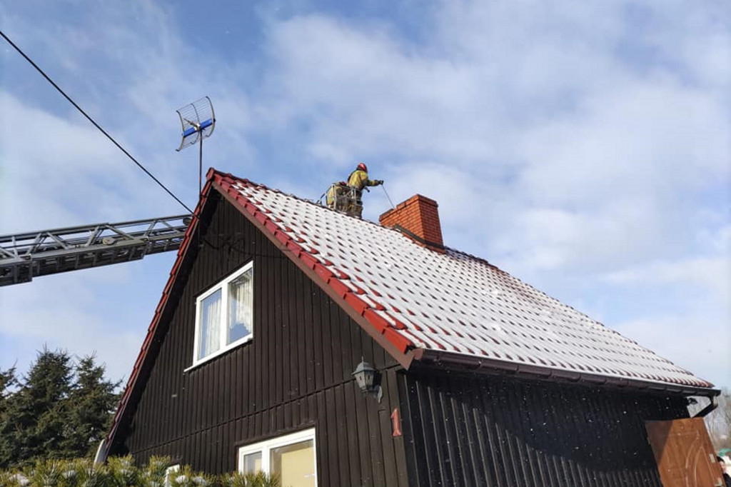 Pożar na ul. Dąbrowskiego