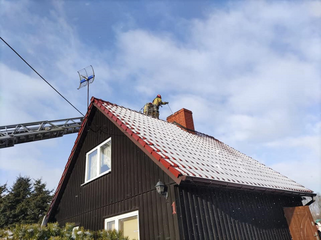 Pożar na ul. Dąbrowskiego