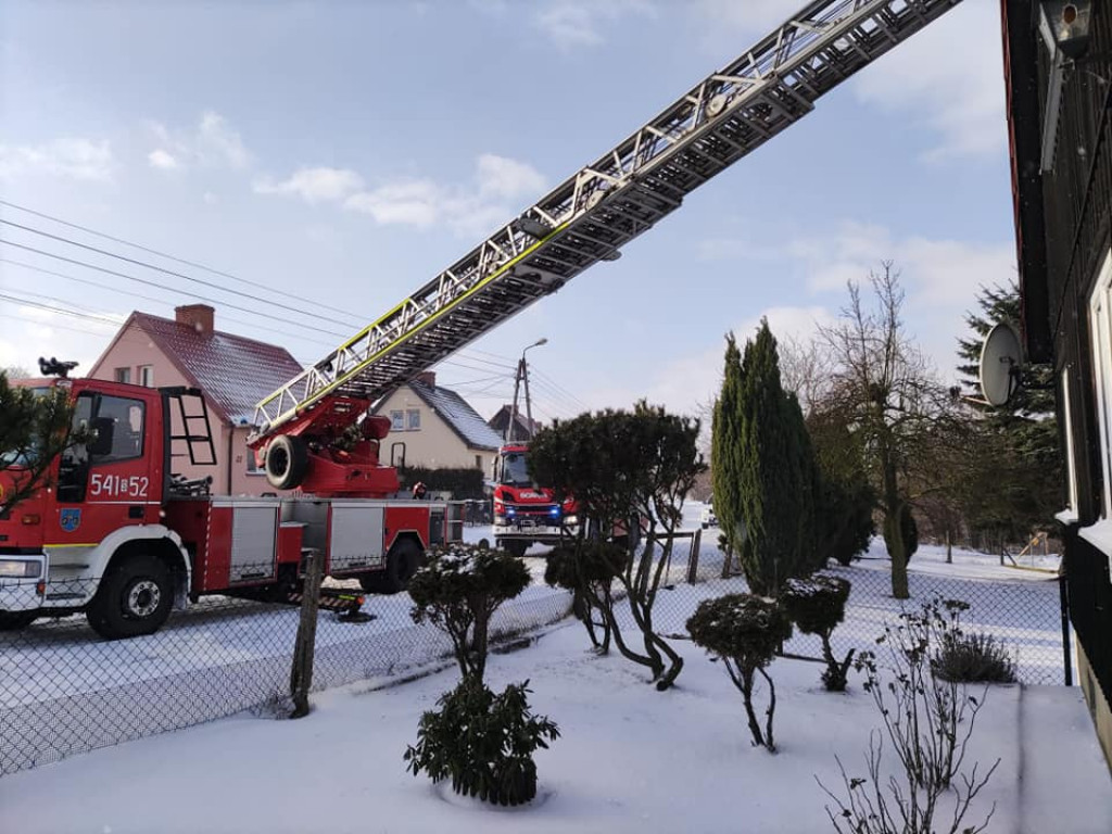 Pożar na ul. Dąbrowskiego