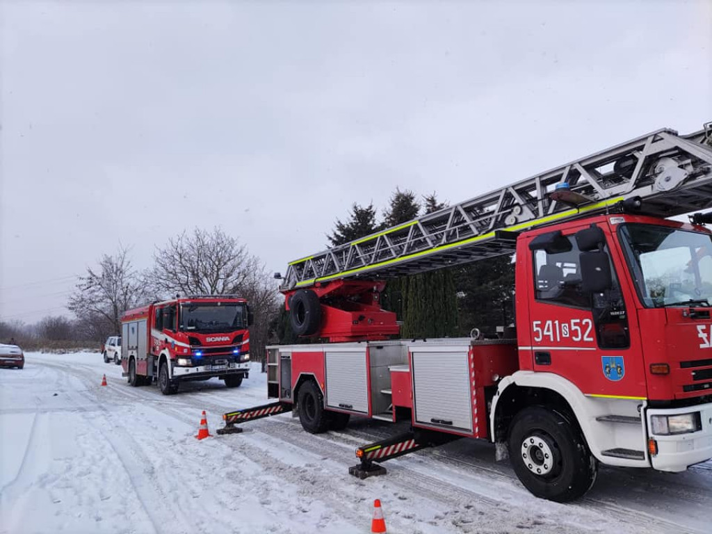 Pożar na ul. Dąbrowskiego