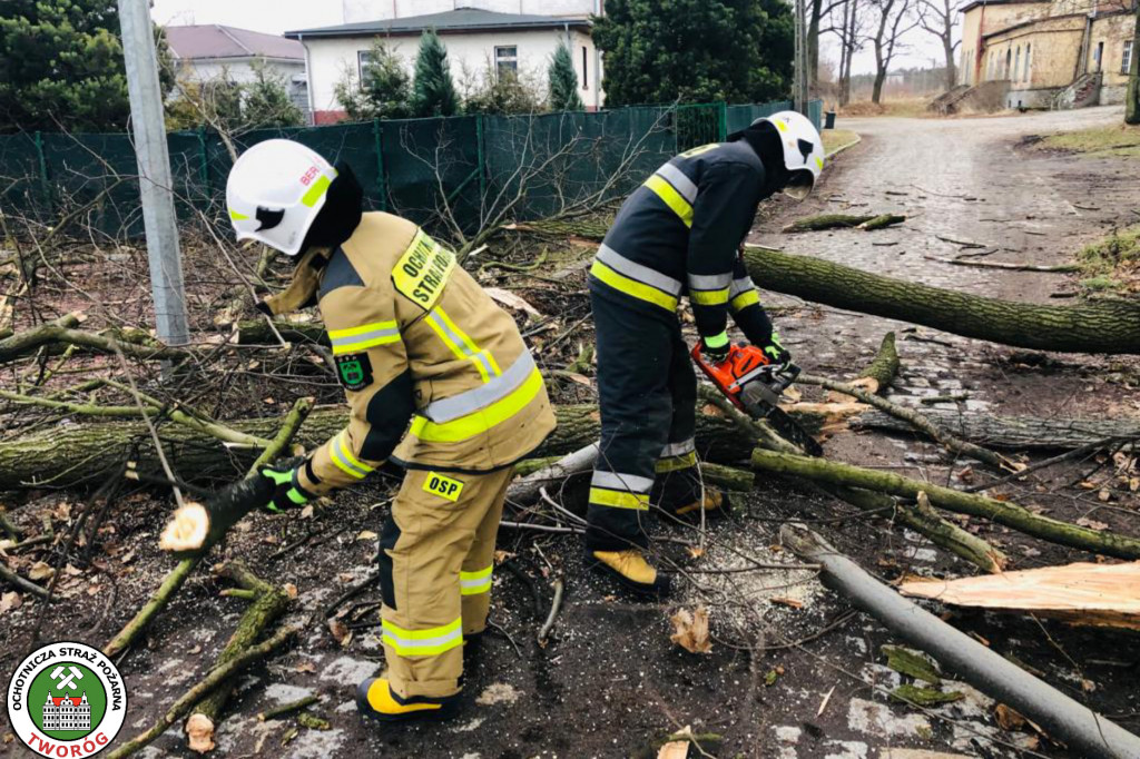 Skutki wichury w powiecie tarnogórskim