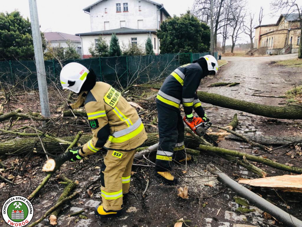 Skutki wichury w powiecie tarnogórskim