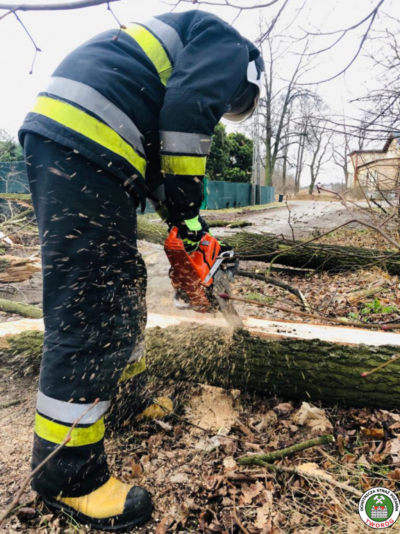 Skutki wichury w powiecie tarnogórskim