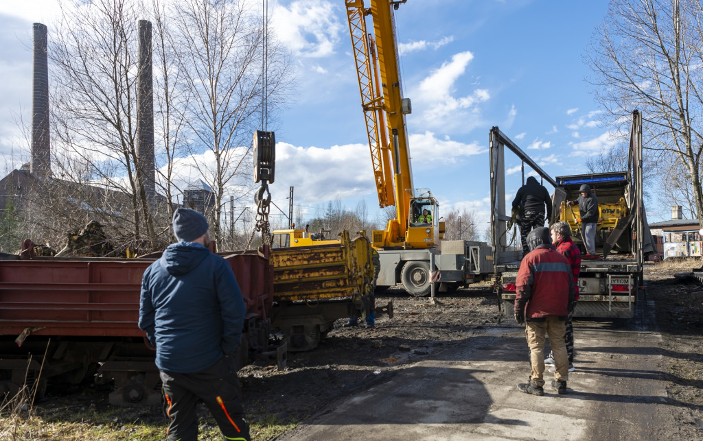 Wagony ze śląskich kopalni na wąskich torach