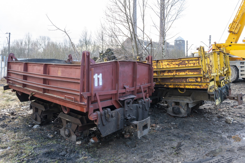 Wagony ze śląskich kopalni na wąskich torach