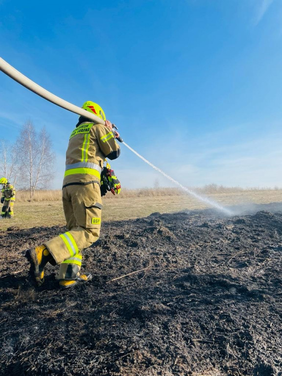 Pożary traw. Sobotnia kumulacja
